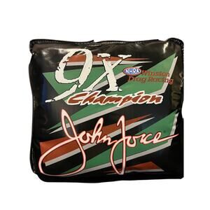 Vintage John Force 9X champion seat cushion